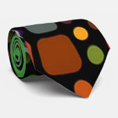 Kleurrijke cameralens stropdas (Opgerold)