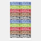 Kleurrijke Camo Gepersonaliseerde Kindernaamlabels Labels (Vel)