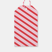Kleurrijke Candy Cane Christmas Gift Label Cadeaulabel (Achterkant)