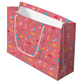 Kleurrijke Candy Dromen Grote Cadeautas (Voorkant Gekanteld)