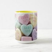 Kleurrijke Candy Harten Liefdesmok Mok (Midden)