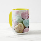 Kleurrijke Candy Harten Liefdesmok Mok (Voorkant links)