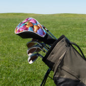 Kleurrijke Candy Love Hearts Golfheadcover (Insitu)