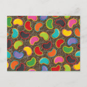 Kleurrijke Candy Retro Jellybean Pop Aangepaste Po Briefkaart (Voorkant)