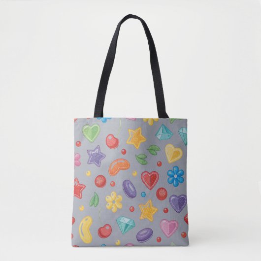 “Kleurrijke Candy Star Schouder Tote Bag (Voorkant)