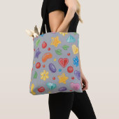 “Kleurrijke Candy Star Schouder Tote Bag (Dichtbij)
