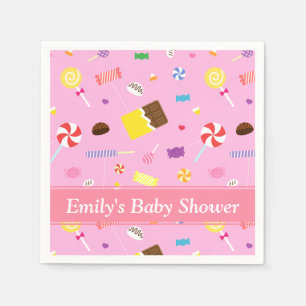 Kleurrijke Candy Thema Baby Meisje Shower Servette Servetten