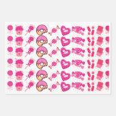 Kleurrijke Candyland verjaardag Inpakpapier Vel (Voorkant 3)