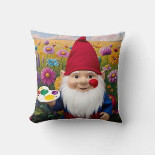 Kleurrijke Canvas Gnome: Moederdag Art Kussen