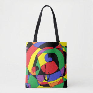 Kleurrijke Canvas tas: veelkleurig ontwerp Tote Bag