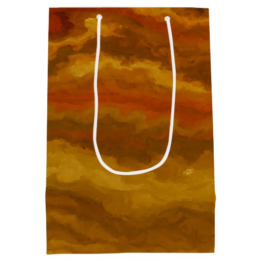 Kleurrijke Canyon Aardse Natuurlijke Zuidwestelijk Medium Cadeauzakje (Achterkant)