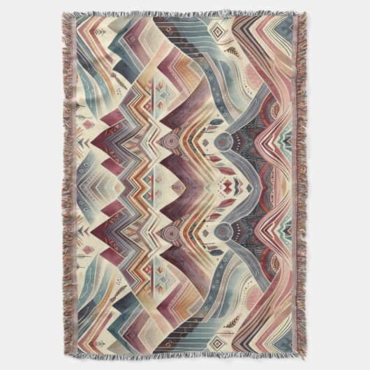 Kleurrijke canyons deken (Voorkant Verticaal)