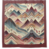 Kleurrijke canyons douchegordijn (Voorkant)