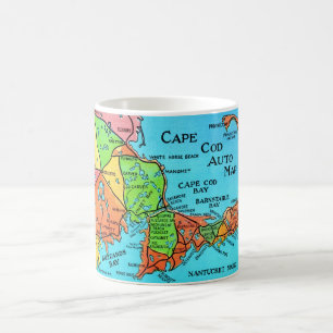Kleurrijke Cape Cod Briefkaart Kaart Mok