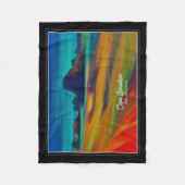 Kleurrijke Cape Sebastian Oregon Coast Art Fleece Deken (Voorkant)