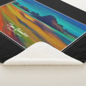 Kleurrijke Cape Sebastian Oregon Coast Art Sherpa Deken (3/4)