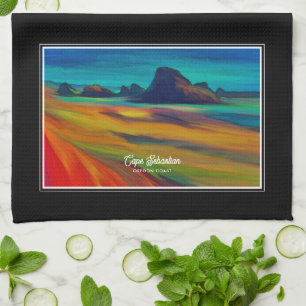 Kleurrijke Cape Sebastian Oregon Coast Art Theedoek
