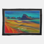 Kleurrijke Cape Sebastian Oregon Coast Art Theedoek (Horizontaal)