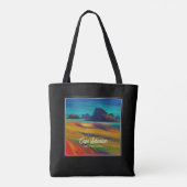Kleurrijke Cape Sebastian Oregon Coast Art Tote Bag (Achterkant)