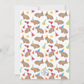 Kleurrijke Capybaras Schattigee Kinder regenwoud V Kaart (Achterkant)