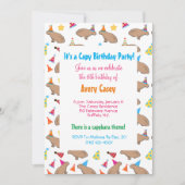 Kleurrijke Capybaras Schattigee Kinder regenwoud V Kaart (Voorkant)