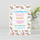 Kleurrijke Capybaras Schattigee Kinder regenwoud V Kaart (Staand voorkant)