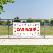 Kleurrijke Car Wash Banner (Insitu)