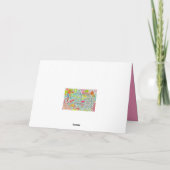 Kleurrijke Caribische eilanden Verjaardag Kaart (Achterkant)