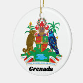 Kleurrijke Caribische wapen eiland Grenada Keramisch Ornament (Links)