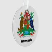Kleurrijke Caribische wapen eiland Grenada Ornament (voorkant)