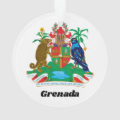 Kleurrijke Caribische wapen eiland Grenada Ornament (achterkant)