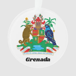 Kleurrijke Caribische wapen eiland Grenada Ornament