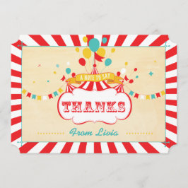 kleurrijke carnaval Dank u wel kaarten