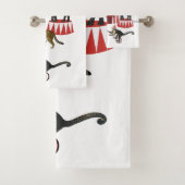 Kleurrijke Carnaval Festival Thema Dieren Grote To Bad Handdoek (Insitu)