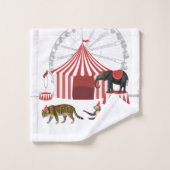 Kleurrijke Carnaval Festival Thema Dieren Grote To Bad Handdoek (Wasdoekje)