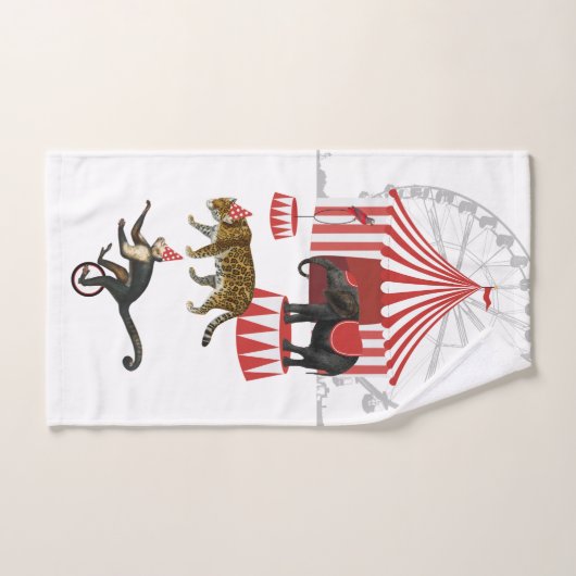 Kleurrijke Carnaval Festival Thema Dieren Grote To Bad Handdoek (Handdoek)