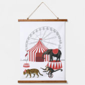 Kleurrijke Carnaval Festival Thema Dieren Grote To Hangend Wandkleed (Voorkant)