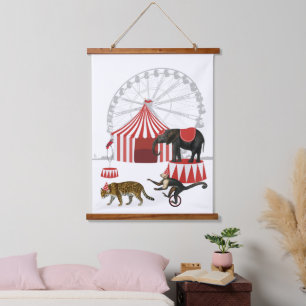 Kleurrijke Carnaval Festival Thema Dieren Grote To Hangend Wandkleed