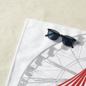 Kleurrijke Carnaval Festival Thema Dieren Grote To Strandlaken (In situ)