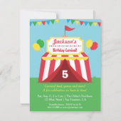 Kleurrijke Carnaval Kids verjaardagsfeestje uitnod Kaart (Voorkant)