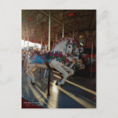 Kleurrijke Carrousel Paarden / Carnaval Ride / Briefkaart (Voorkant)