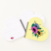 Kleurrijke Cartoon Bloemen Notitieboek (Binnen)