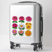 Kleurrijke Cartoon Bloemstickers Sticker (Koffer)