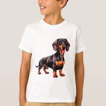 Kleurrijke Cartoon Dachshund