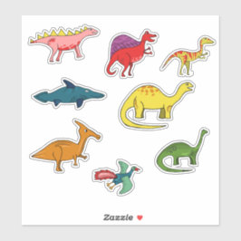 Kleurrijke Cartoon Dinosaurus Collectie Set Sticker
