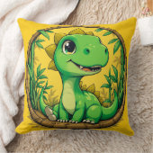 Kleurrijke Cartoon Dinosaurus Kussen (Deken)