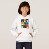 Kleurrijke Cartoon Dog Breed Grid (Voorkant volledig)