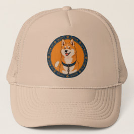 Kleurrijke Cartoon Gelukkige Hond Trucker Pet