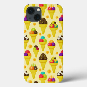 Kleurrijke Cartoon Ice Cream Cones Case-Mate iPhone Case