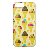 Kleurrijke Cartoon Ice Cream Cones